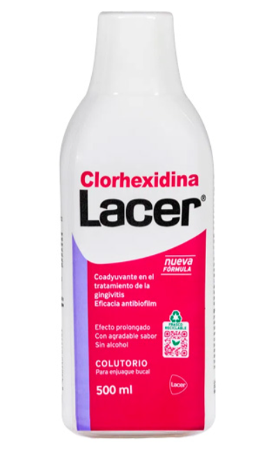 Lacer colutorio Clorhexidina 0,12% 500 ml.