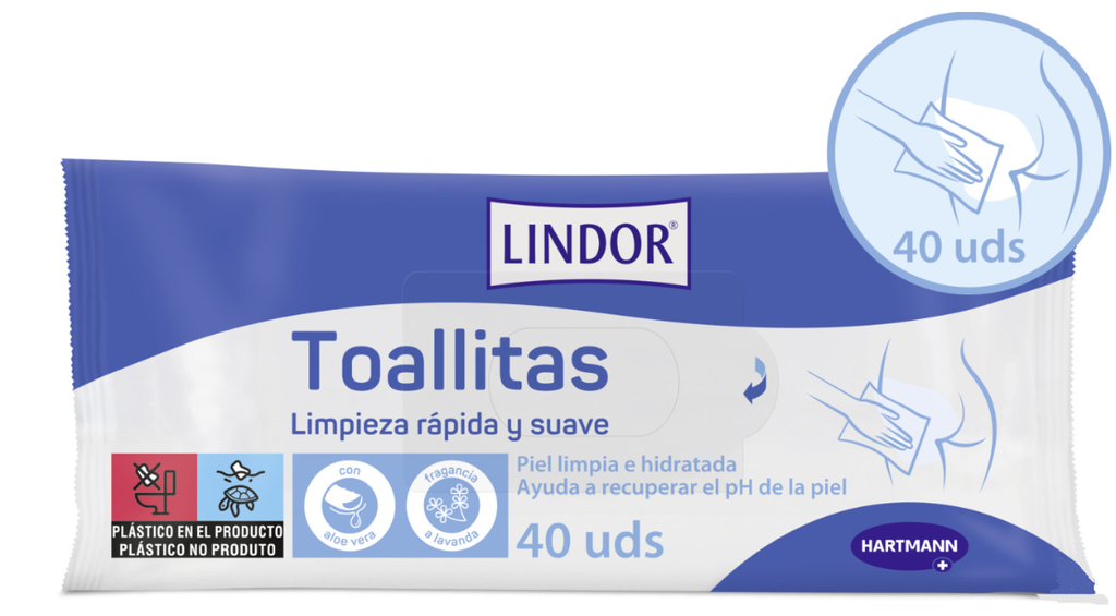 Toallitas Húmedas 40u LINDOR