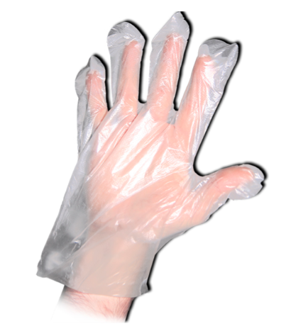 Guantes de plástico 100u