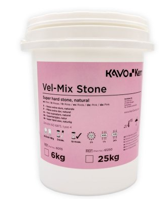 Yeso Tipo IV VelMix Stone Rosa 6 kg KERR