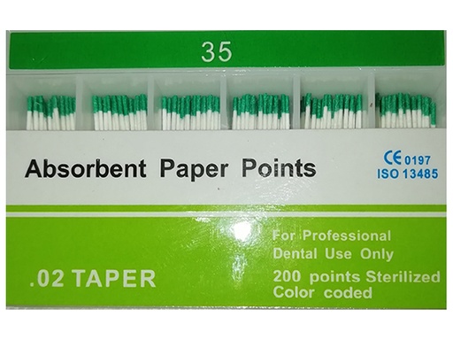 [1074] Puntas de papel absorbente Proser 200u. Conicidad 02