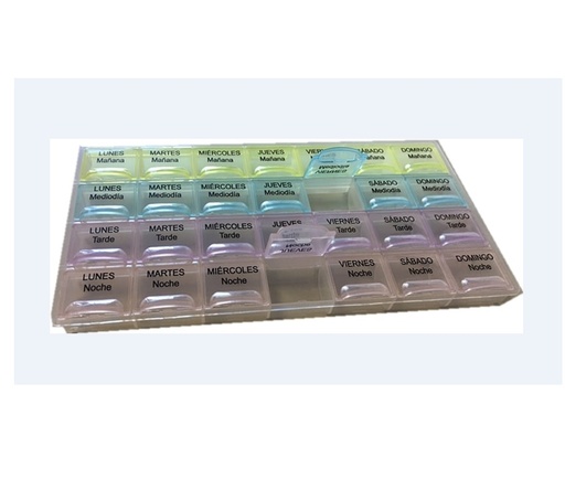 [010903] Pastillero semanal compacto 4 tomas diarias