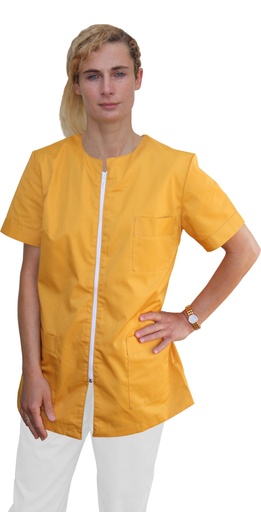 [13826] Camisa con cremallera Mostaza