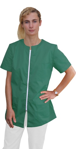 [13827] Camisa con cremallera Verde