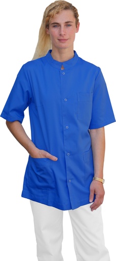 [13835] Camisa abotonada manga corta Marino