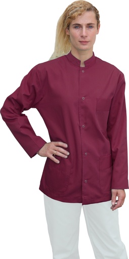 [13837] Camisa abotonada manga larga Granate