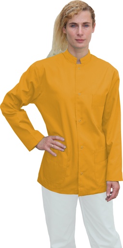 [13840] Camisa abotonada manga larga Mostaza