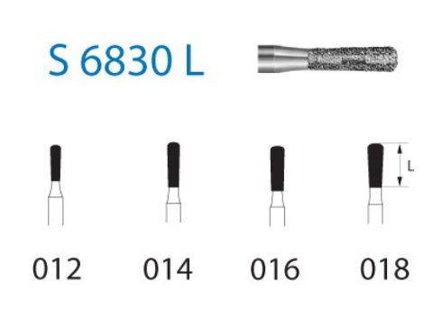[14282] Fresa diamante turbina Fig.S6830L314 - Komet 5u