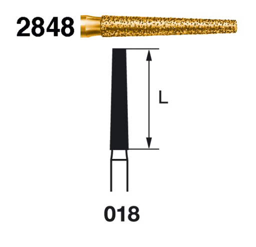 [2848.314.018] Fresa diamante turbina Fig.2848314 cal.018 S2000 - Komet 5u