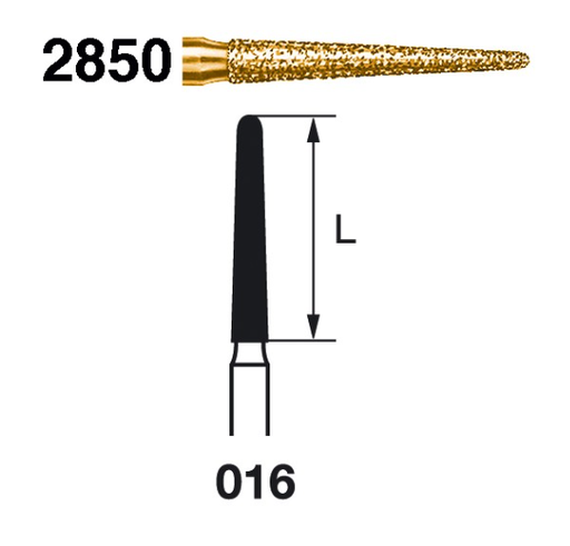 [2850.314.016] Fresa diamante turbina Fig.2850314 cal.016 S2000 - Komet 5u