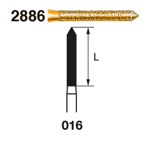 [16185] Fresa diamante turbina Fig.2886314 S2000 - Komet 5u