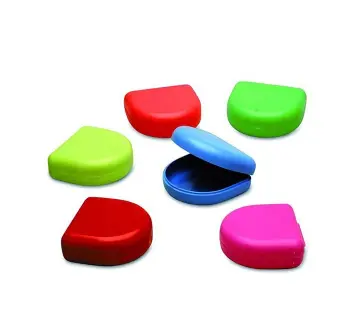 [N05678] Caja plástico ortodoncia bolsa 25u. colores surtidos