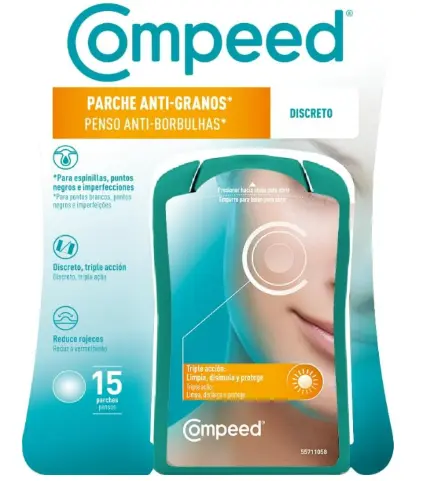 [N06873] COMPEED PARCHE ANTI-GRANOS DISCRETO TRIPLE ACCION 15 UNIDADES
