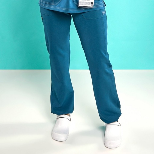 [17270] Pantalón Mujer Jogger Active Color Azul Caribe Impulso
