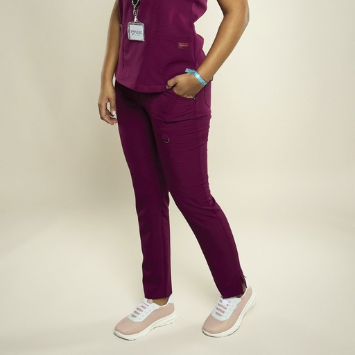 [17280] Pantalón Mujer Vitality Color Vino Impulso