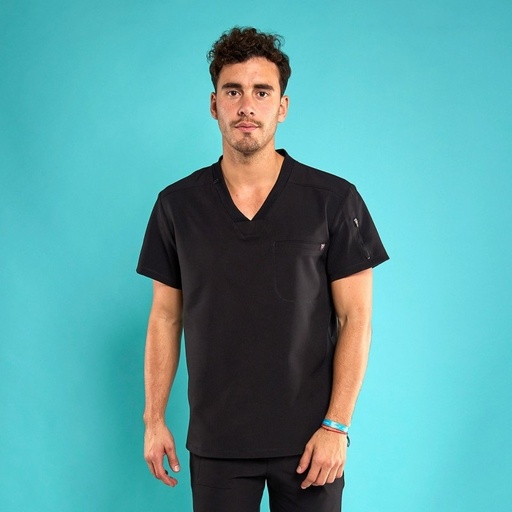 [17301] Casaca Hombre Vibrant Silvercare Color Negro Impulso