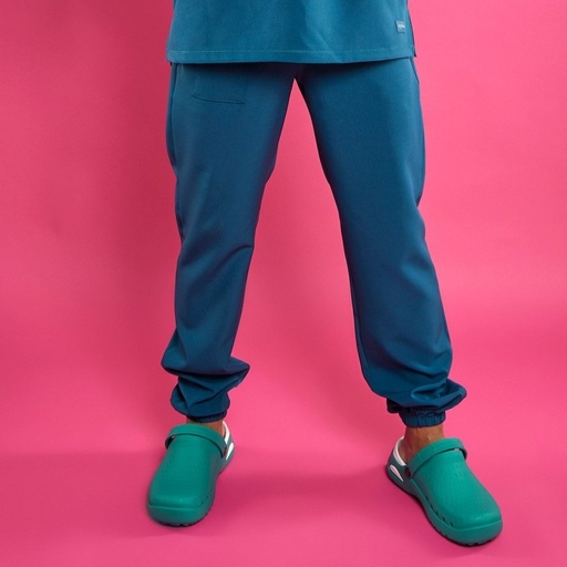 [17324] Pantalón Hombre Jogger Euphoria Color Azul Caribe Impulso