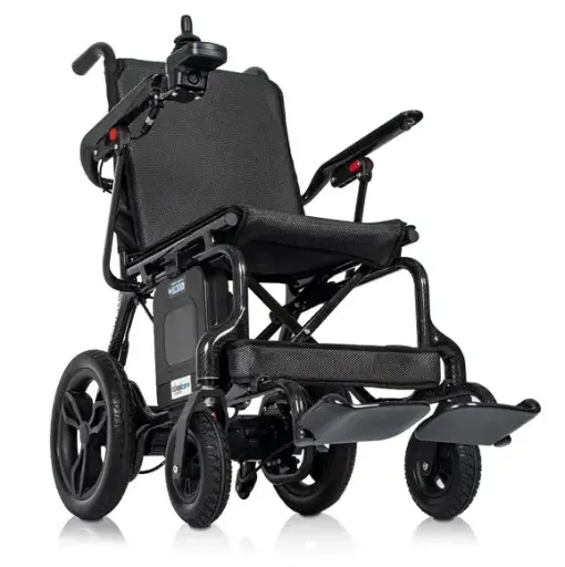 [N08962] SILLA DE RUEDAS ELÉCTRICA PLEGABLE ULTRALIGERA DE FIBRA DE CARBONO iCarbon 45 cm