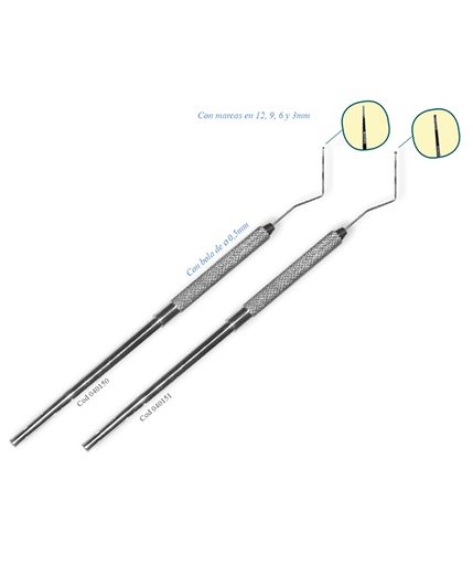 [040151] Sonda calibrada con bola periodontal