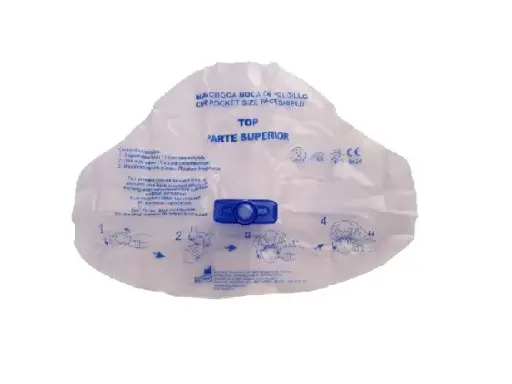 [010119] Mascarilla boca-boca bolsillo con válvula antirretorno 1u