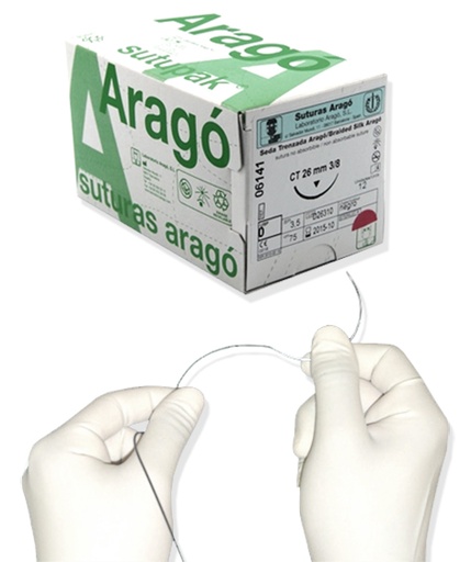 [3869] Sutura Aragó SEDA 12u