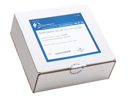 [02020T] Temp Splint planchas 0,020 0.5mm 50u para Machine