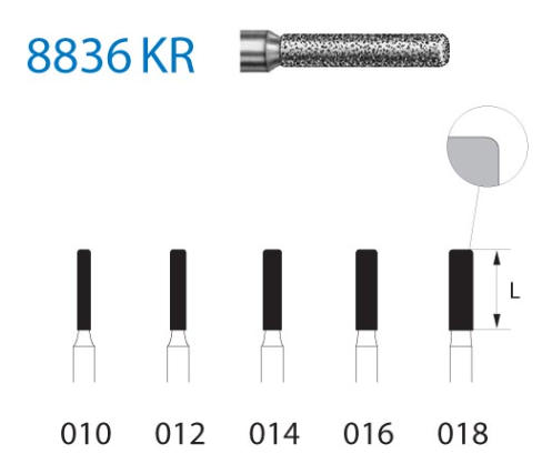 [4891] Fresa diamante turbina Fig.8836KR314 - Komet 5u