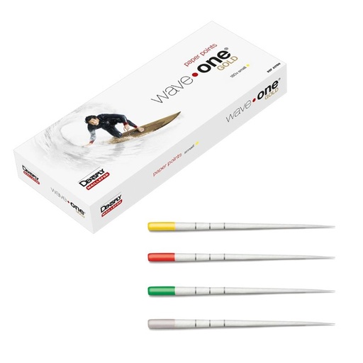 [4958] Puntas de papel Wave One Gold 180u Dentsply Sirona