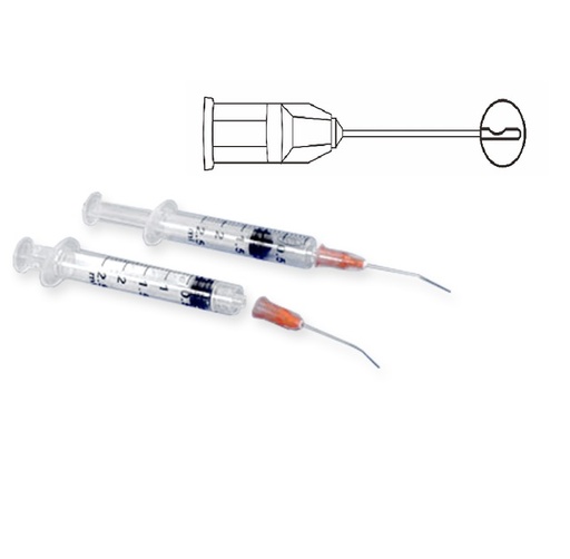[021008] Jeringa 3 ml aguja 30G 03/25 100u para irrigación Dentaflux