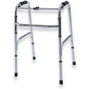 [0900281] Andador aluminio plegable. -Fijo