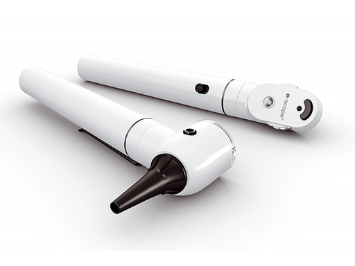 [8124] Conjunto oftalmo-otoscopio Riester E-Scope luz halog.
