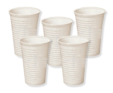 [z68575] Vasos biodegradables 160ml 50u LARIDENT